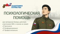 Ветеранам СВО и членам их семей в приоритетном порядке доступна психолого-психотерапевтическая помощь 