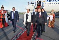 В Туву прилетел Президент Мьянмы Мин Аун Хлайн