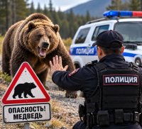 В Туве ликвидировали медведя, забредшего в Национальный парк в Кызыле