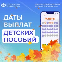 Детские пособия в ноябре родители Тувы получат досрочно